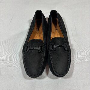 Mercanti Fiorentini 6 Black Driving Moccasin Horse Bit Loafer made in Brazil
